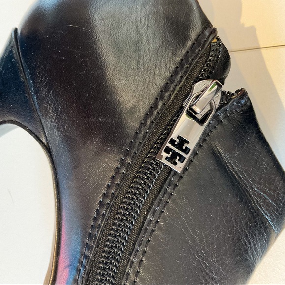 TORY BURCH Soft Black Leather Ankle Boots - Picture 7 of 10